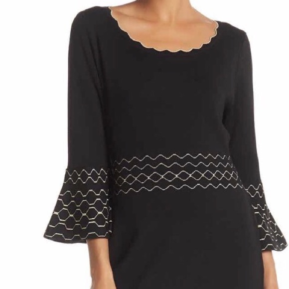 Nina Leonard bell sleeve sweater dress NWT… - Picture 3 of 4